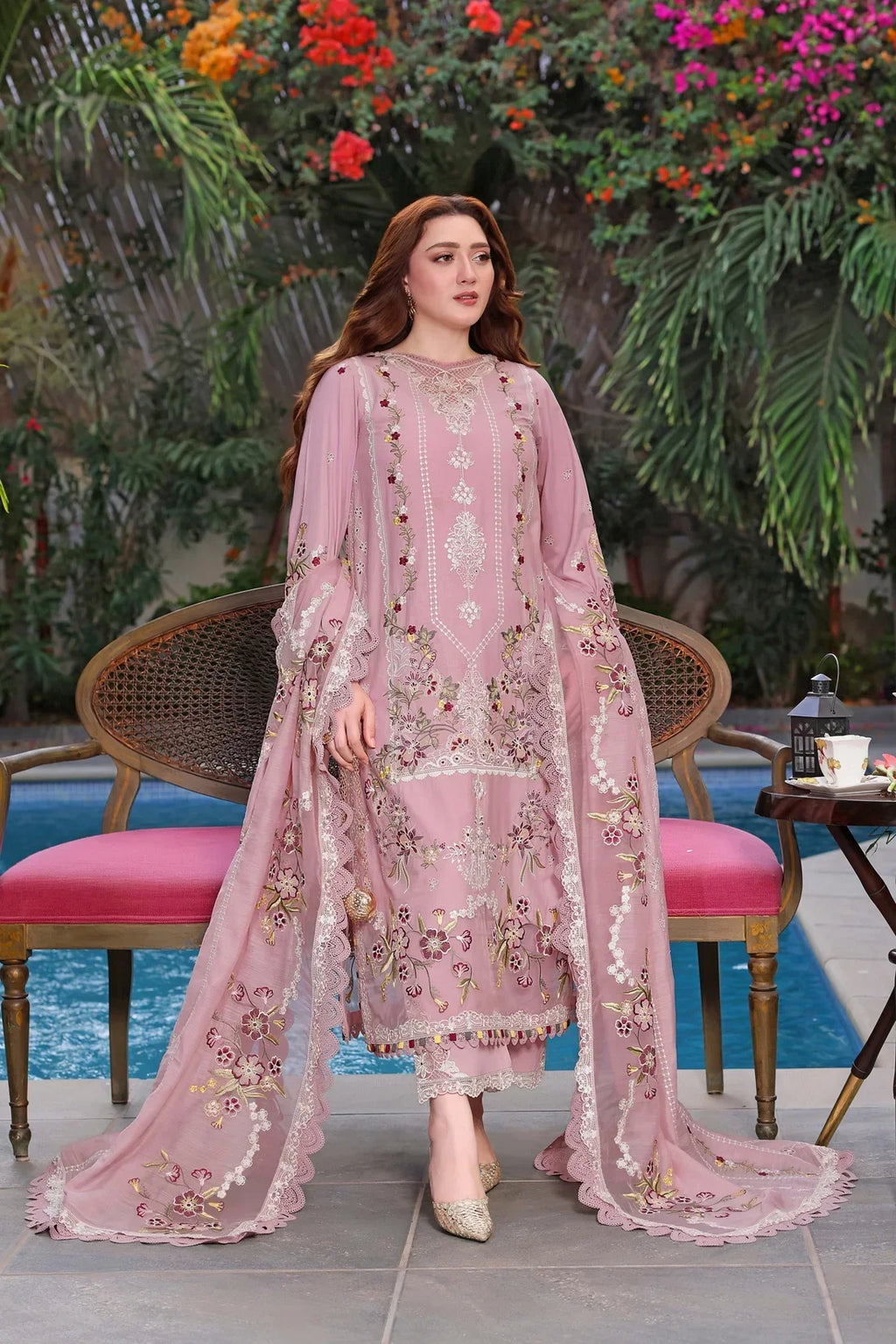 Aneela’s Luxury Dhanak Emb 3PC - MC203