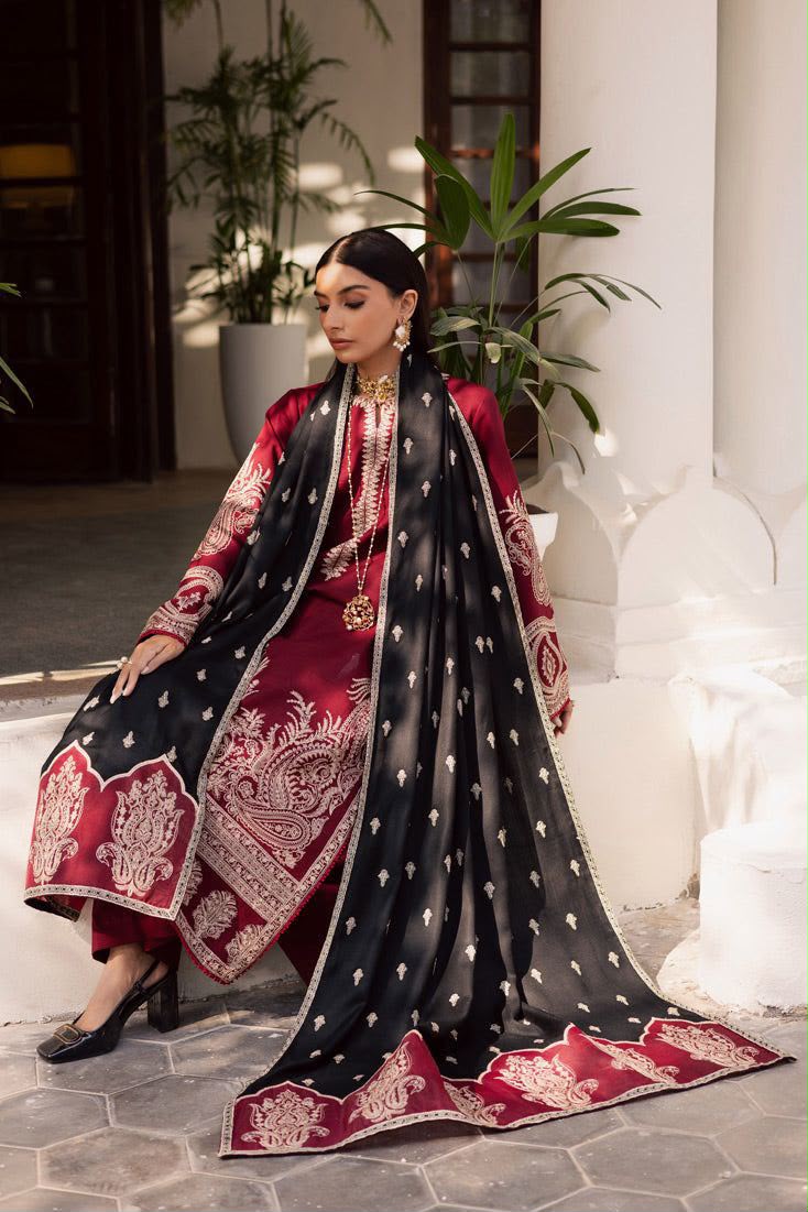 Mirja 3-Piece Dhanak Winter Wedding Suit – Code 7427