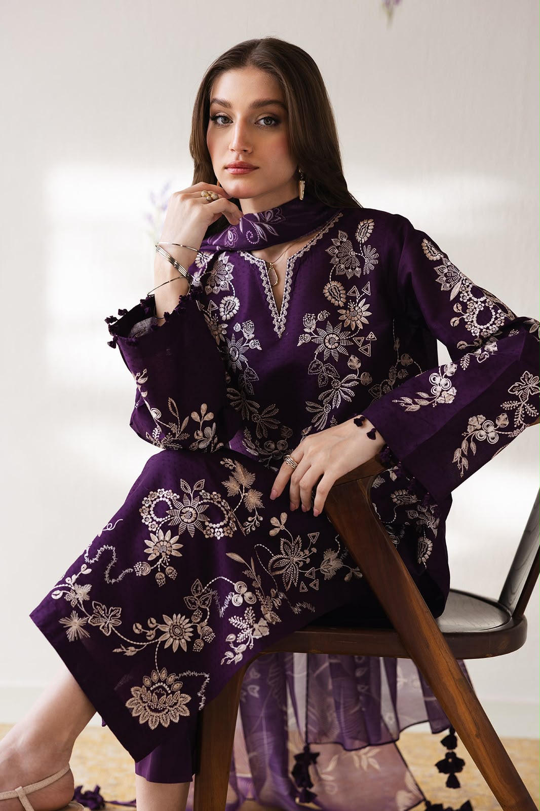 Barouqe 3PC Dhanak Winter Suit