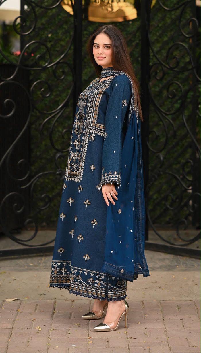 Batik 3PC Dhanak Winter Suit – 7468 FB