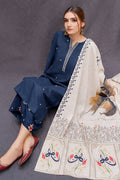 Asling 3PC Peach Dhanak 9093 AZ - Navy