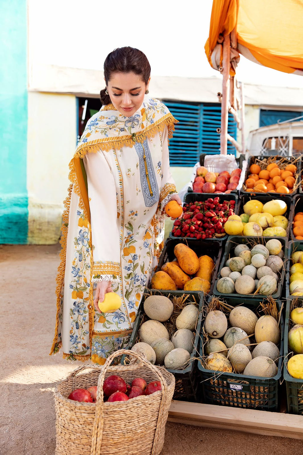 Qalamkar 3PC Dhanak Winter Suit – 9050 AZ