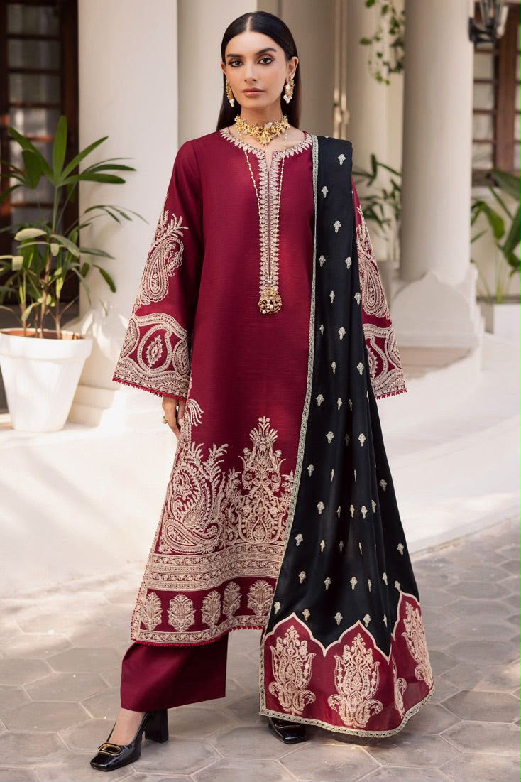 Mirja 3-Piece Dhanak Winter Wedding Suit – Code 7427