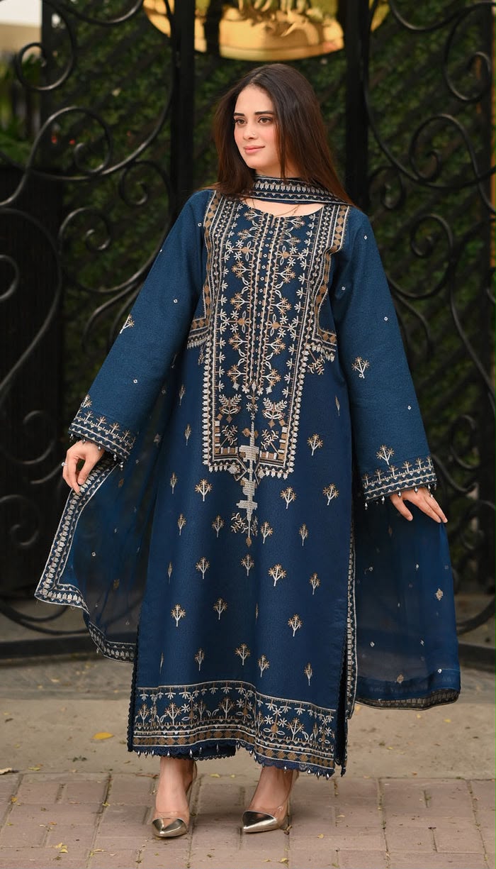 Batik 3PC Dhanak Winter Suit – 7468 FB