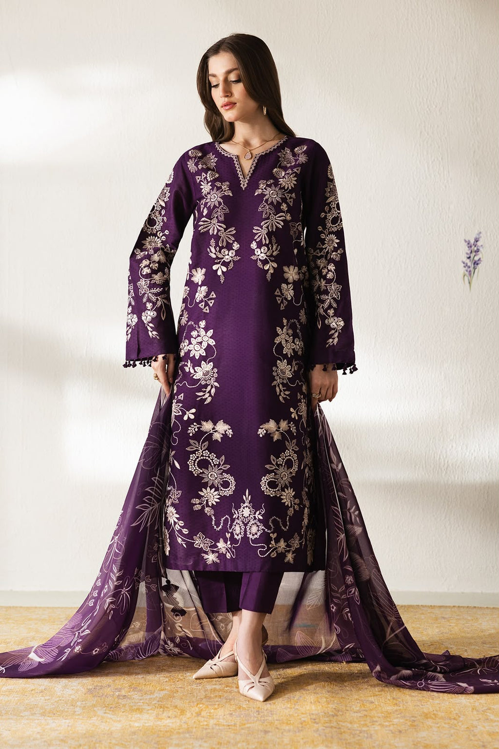 Barouqe 3PC Dhanak Winter Suit